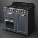 Smeg TR103GR 100cm Victoria Dual Fuel Range Cooker - Slate grey [Free 5-year parts & labour guarantee]*contact store for price*