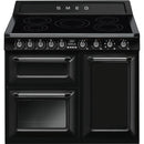 Smeg TR103iBL2 100cm Induction Victoria Range Cooker - Black [Free 5-year parts & labour guarantee]*contact store for price*