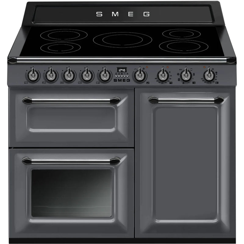 Smeg TR103iGR2 100cm Victoria Induction Range Cooker - Slate Grey [Free 5-year parts & labour guarantee]*contact store for price*