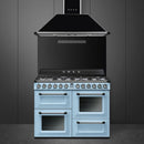 Smeg TR4110AZ Victoria 110cm Dual Fuel Range Cooker, Pastel Blue [Free 5-year parts & labour guarantee]*contact store for price*