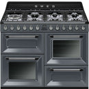 Smeg TR4110GR Victoria 110cm Dual Fuel Range Cooker - Slate Grey [Free 5-year parts & labour guarantee]*contact store for price*
