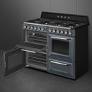 Smeg TR4110GR Victoria 110cm Dual Fuel Range Cooker - Slate Grey [Free 5-year parts & labour guarantee]*contact store for price*