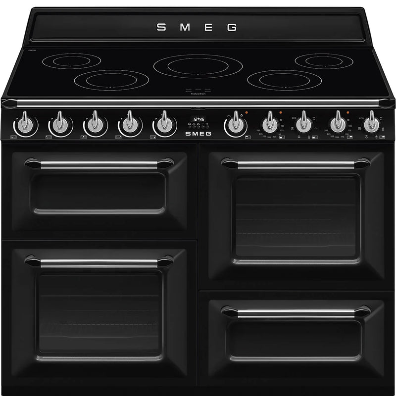 Smeg TR4110IBL2 110cm Victoria Range Cooker with Induction Hob - Black [Free 5-year parts & labour guarantee]*contact store for price*