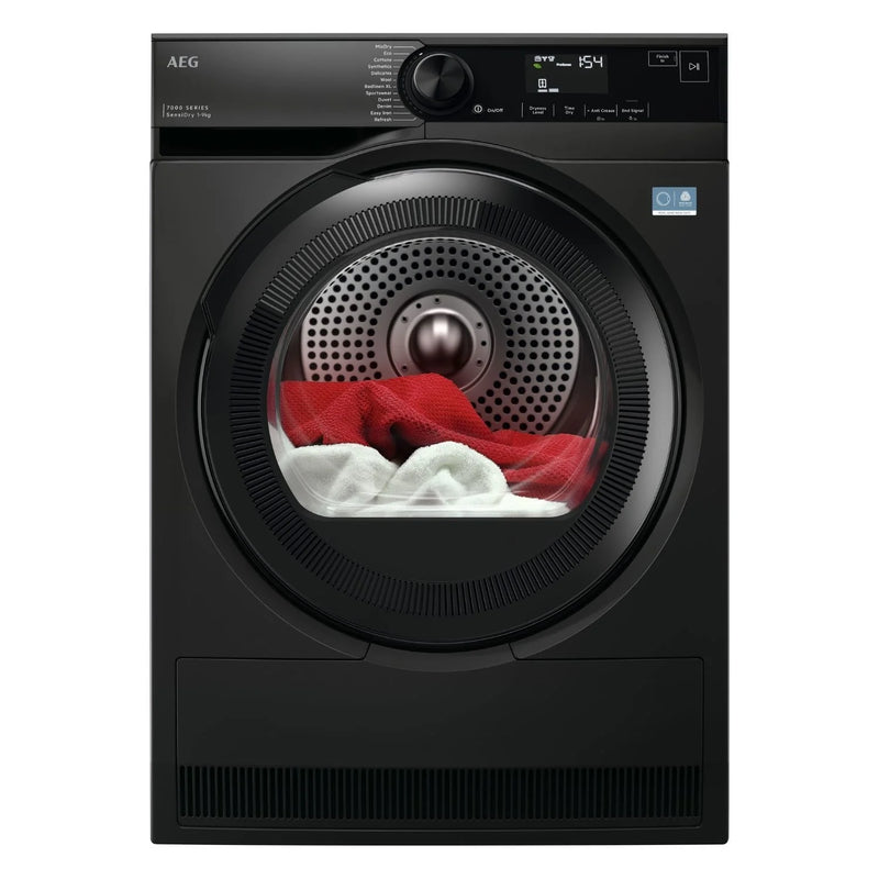AEG TR749GU4B 7000 SensiDry® 9kg Heat Pump Tumble dryer - Black*contact store for price*