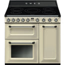 Smeg TR93IP2 Victoria 90cm Electric Range Cooker Induction Hob - Cream