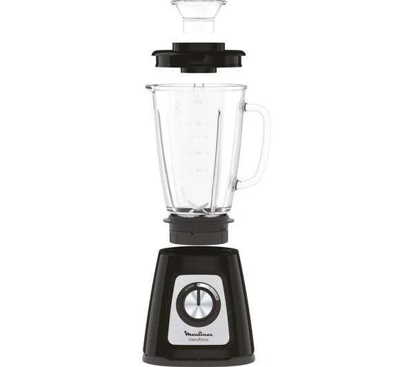 Tefal BL435840 800W Blendforce II Glass Black Jug Blender