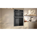 Neff U2ACH7AN7B N50 Pyrolytic Built-in Double Oven - Stainless Steel