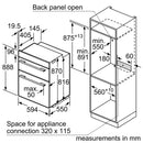Neff U2ACM7HH0B Pyrolytic Built-In Double Oven - Stainless Steel*contact store for price*