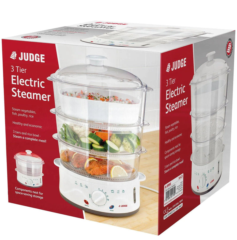 Judge Horwood JEA25 3 Tier Steamer Set - 800W