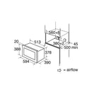 CDA VM231BL 900W Built-In Microwave & Grill - Black*contact store for price*