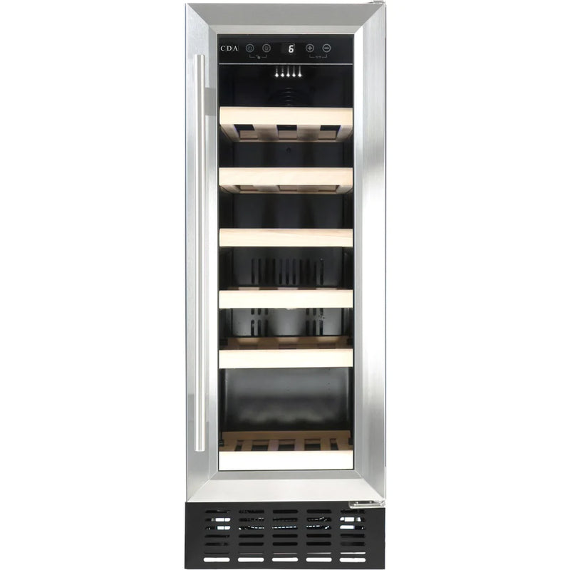 CDA WCCF0302SS Freestanding 30cm Wine Cooler In Stainless Steel