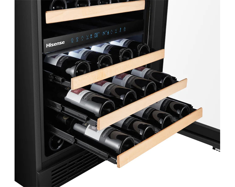 Hisense RW17W4NSWGF 60cm 46 Bottle Capacity Dual Temperature Wine Cooler