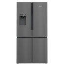 Siemens KF96DPXEA iQ700 Plumbed French Door Fridge Freezer - Black Steel [Free 5-year parts & labour guarantee]