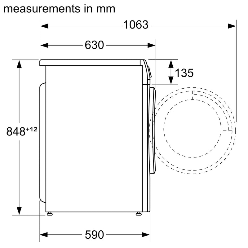 Siemens WN34A1U8GB iQ300 8/5kg Freestanding 1400rpm Washer Dryer - White [Free 5-year parts & labour guarantee]*contact store for price*