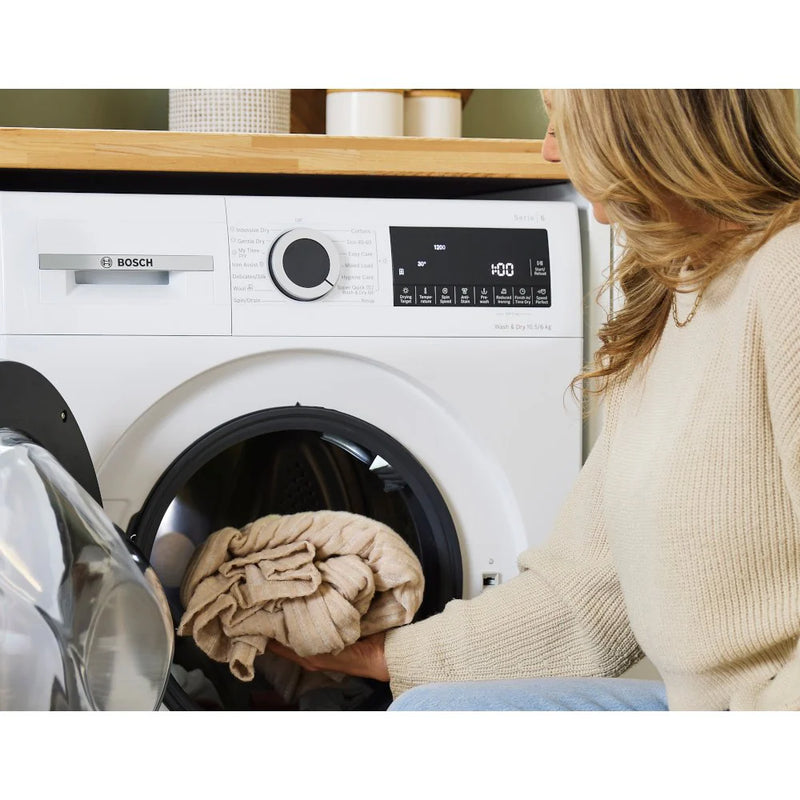Bosch WNG25401GB Series 6 10.5/6kg 1400rpm Washer Dryer - White [Free 5-year parts & labour guarantee]*contact store for price*