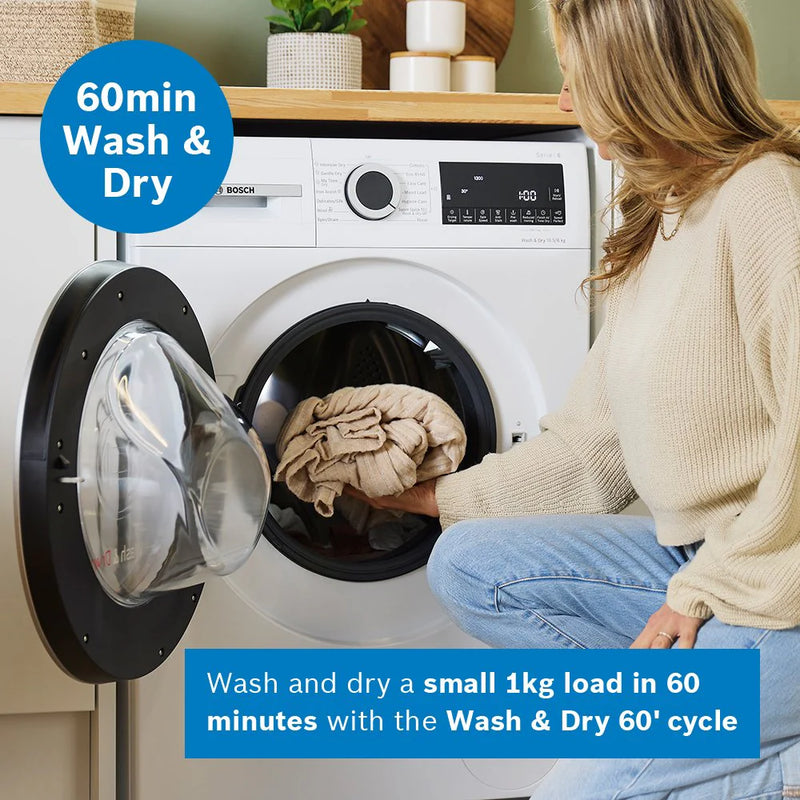 Bosch WNG25401GB Series 6 10.5/6kg 1400rpm Washer Dryer - White [Free 5-year parts & labour guarantee]*contact store for price*