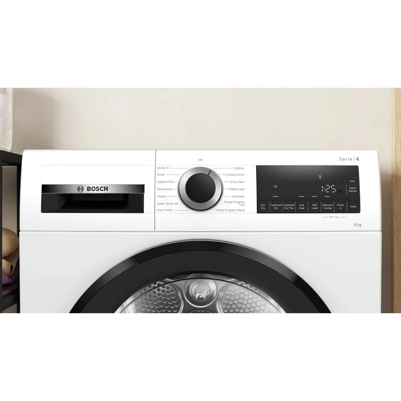 Bosch Series 6 WPG23108GB 8kg Condenser Tumble Dryer - White [Ex-Display]  *Contact store for pricing*