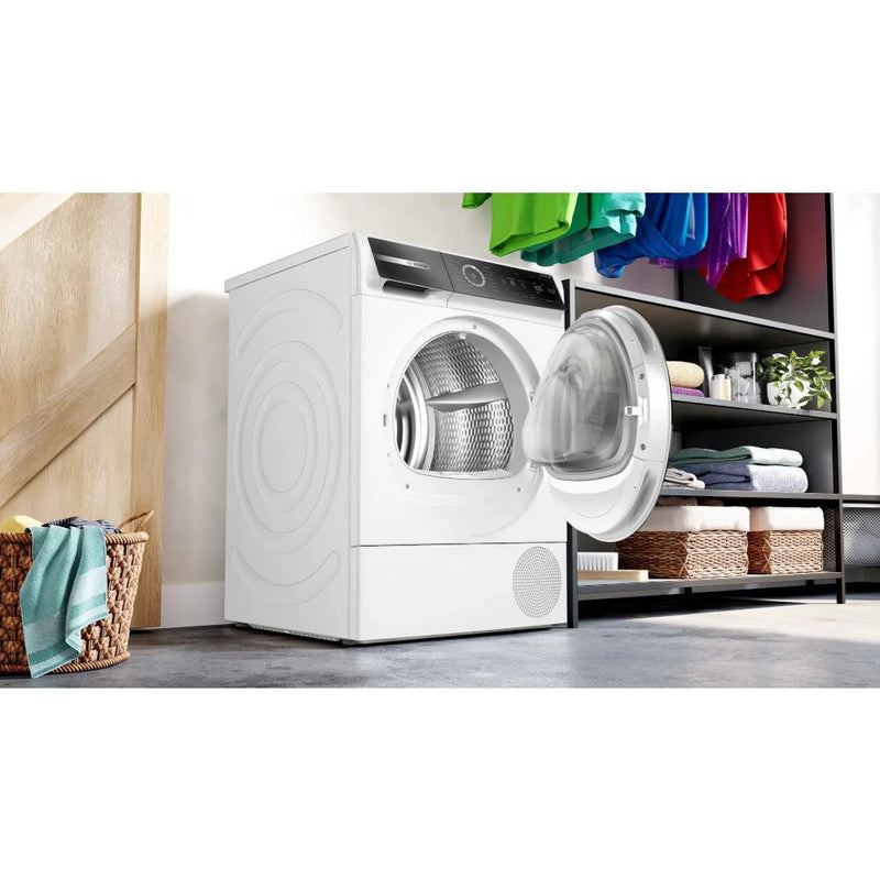 Bosch Series 8 WQB246C9GB 9Kg Heat Pump Tumble Dryer - White [Free 5-year parts & labour guarantee]  *Contact store for pricing*