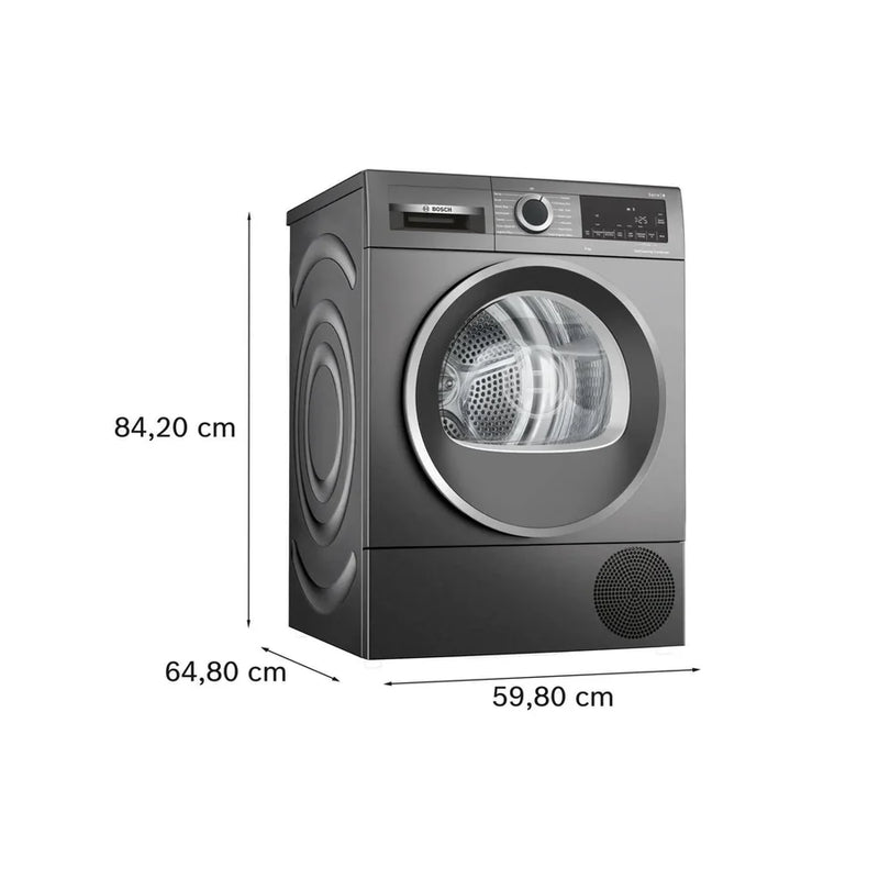 Bosch WQG245R9GB 9Kg Heat Pump Tumble Dryer - Graphite [Free 5-year guarantee] Price : £749.00