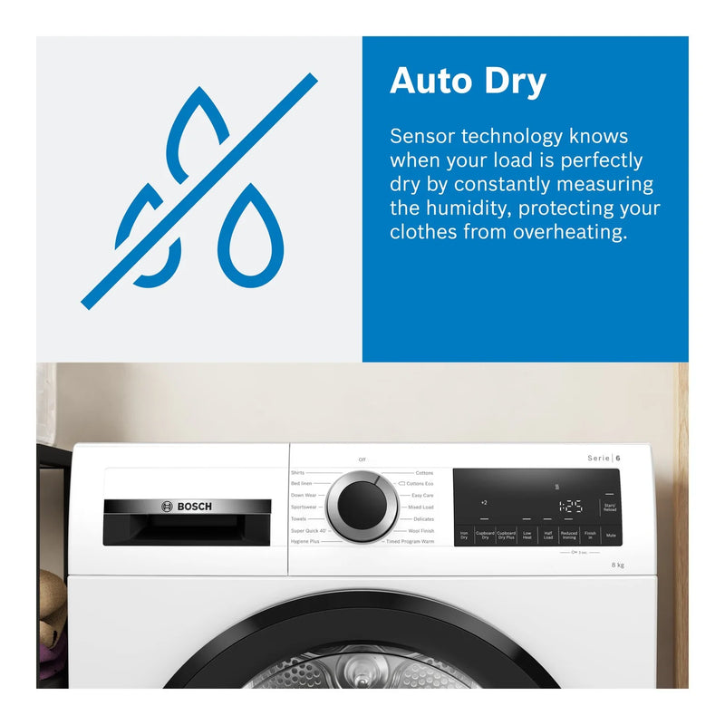 Bosch WQG245R1GB 9Kg Heat Pump Tumble Dryer - Graphite*contact store for price*