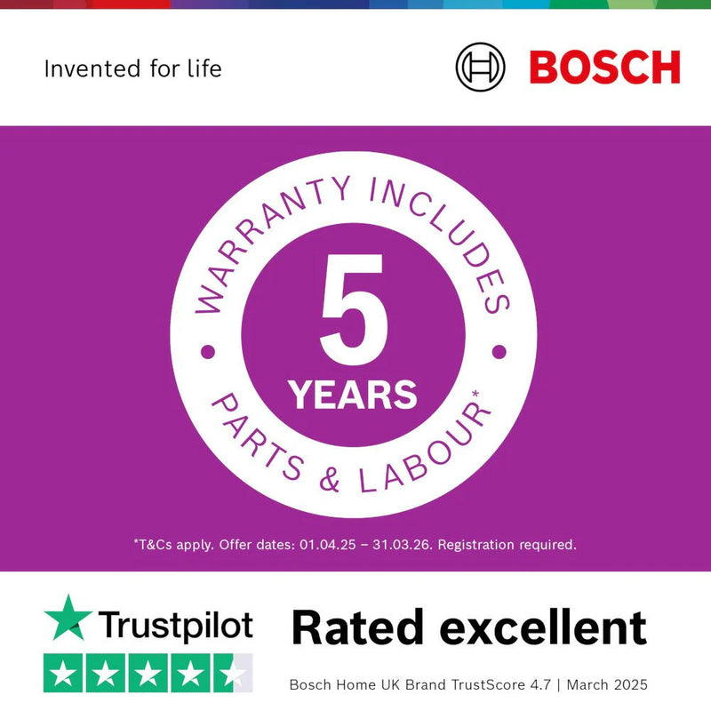 Bosch WQG245S9GB Series 6 9kg Heat Pump Tumble Dryer - Silver Inox [Free 5-year parts & labour guarantee]  *Contact store for pricing*