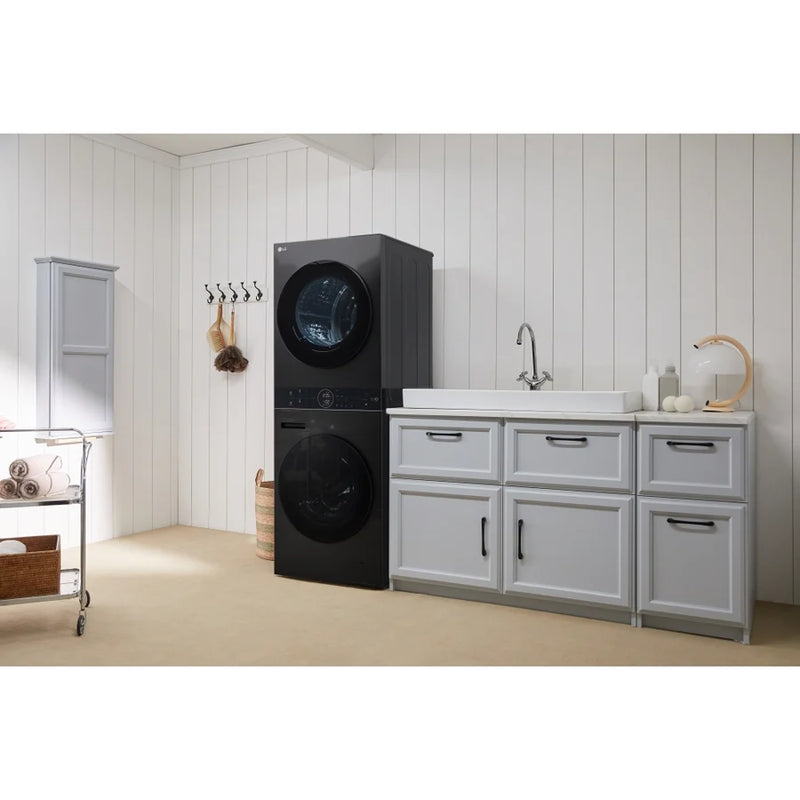 LG WT1210BBTN1 12kg/10kg 1400rpm Wash Tower - Black [Free 5-year parts & labour guarantee]