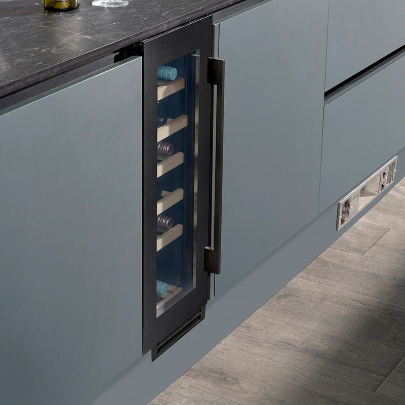 Caple WI3125BS 30cm Undercounter Single Zone Black Steel Wine Cooler*contact store for price*