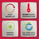 Dimplex ECR20 2 kW oil free radiator