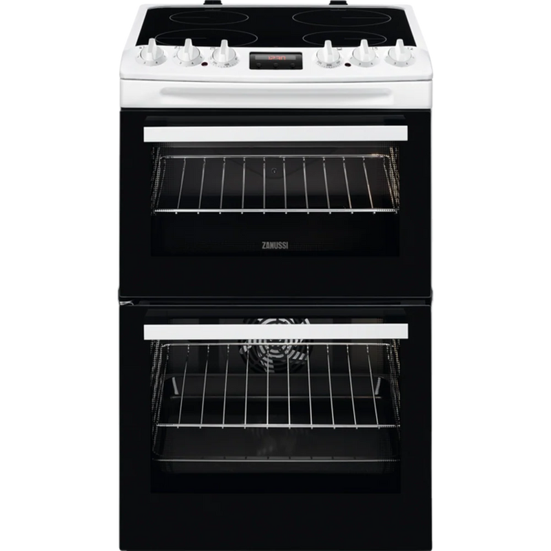 Zanussi ZCV46250WA 55cm Electric Cooker with Ceramic Hob - White*contact store for price*