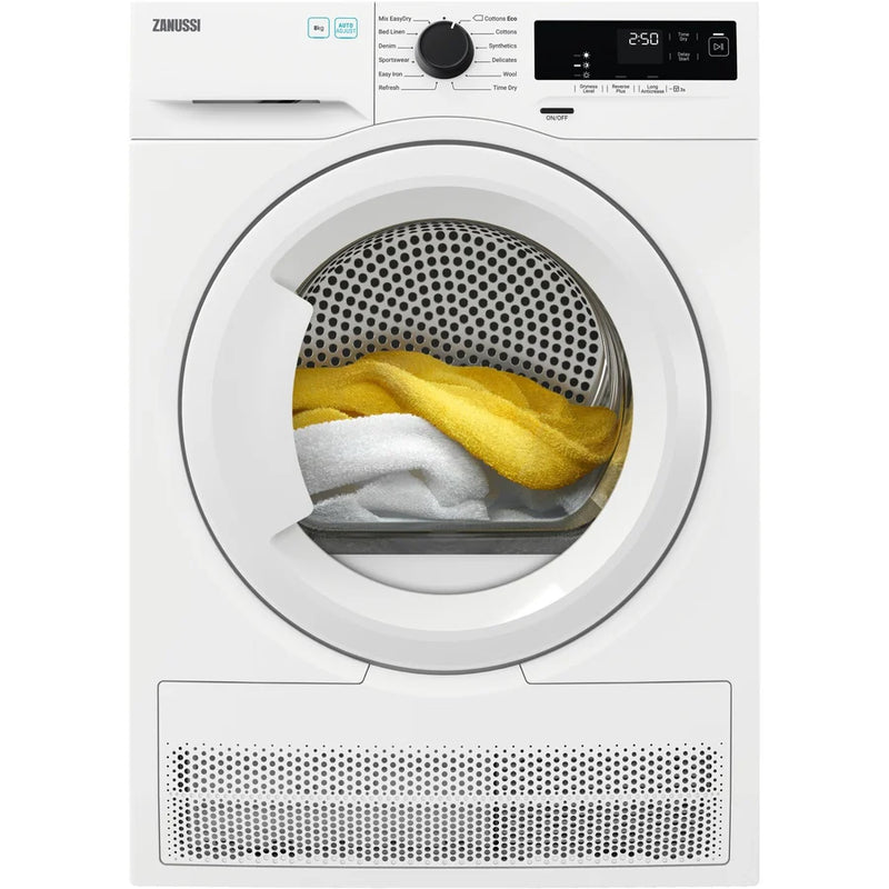 Zanussi ZDH87A2PW 8kg Heat Pump Tumble Dryer - White