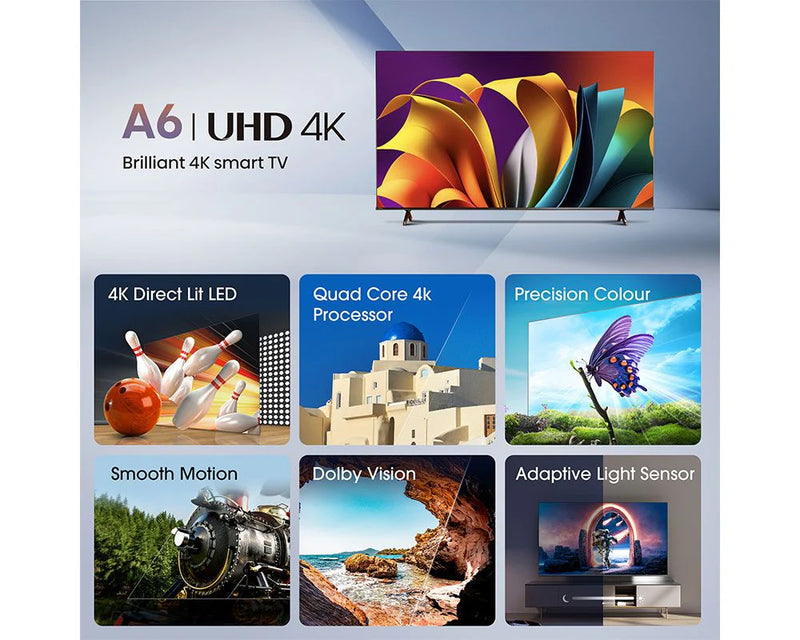 Hisense 43A6NTUK 43" 4K UHD HDR Smart TV