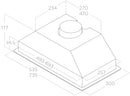 Elica ERA C IX/A/72 72cm Canopy Hood