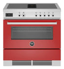 Bertazzoni PROCH94I1EROT 90cm Professional Air-Tec Induction Range Cooker With Integrated Extraction – Rosso *contact store for price*