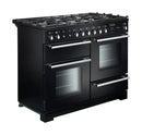 Rangemaster Toledo + TOLP110DFFGB/C 110cm Dual Fuel Range Cooker - Gloss Black