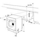 HOTPOINT BIWMHG81485 Integrated 8kg 1400rpm Washing Machine