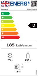 Samsung BRB80F26ADS0EU Series 7 SpaceMax™ 70/30 Fridge freezer [sliding hinge]*contact store for price*