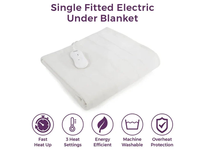 Carmen C81189 Single Fitted Underblanket With Deep Skirt*contact store for price*