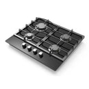 CATA UBGOG601BK 60cm Gas On Glass 4 Burner Gas Hob - Black