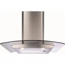 CDA ECP62SS/2 60cm Curved Glass Extractor Hood