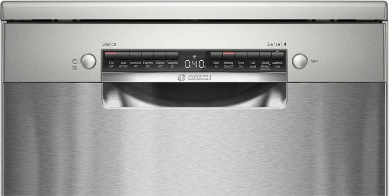 Bosch SMS4EKI06G Series 4 13-place setting dishwasher - Silver [Free 5-year guarantee]