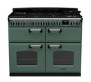 Rangemaster CLDLB110DFPMGR/CM1 14877 Classic Deluxe 110cm Dual Fuel Range Cooker - Mineral Green/Chrome *contact store for price*