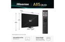 HISENSE 55A85QTUK 55" Smart 4K Ultra HD HDR OLED TV with Amazon Alexa