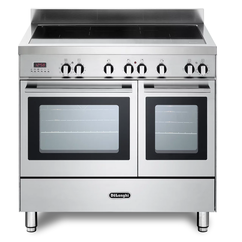 De'Longhi DTR 916-IND2 Professional 90cm Twin Cavity Electric Induction Range Cooker - Stainless Steel*contact store for price*