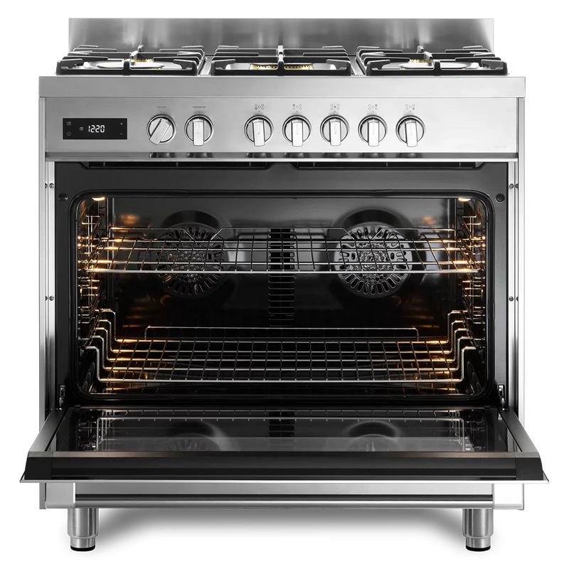 De'Longhi DSR927-DF/X 90cm Twin Fan Dual Fuel Range Cooker - Stainless steel*contact store for price*