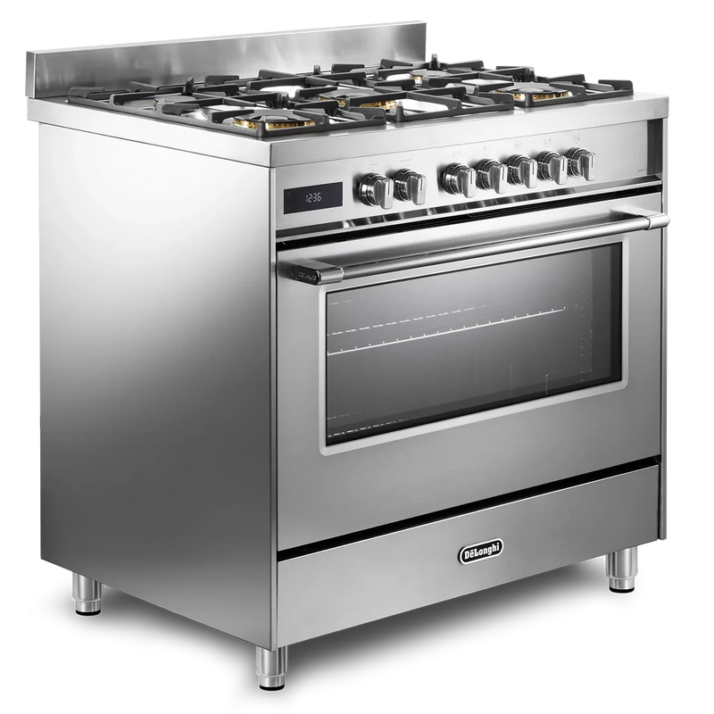 De'Longhi DSR927-DF/X 90cm Twin Fan Dual Fuel Range Cooker - Stainless steel*contact store for price*