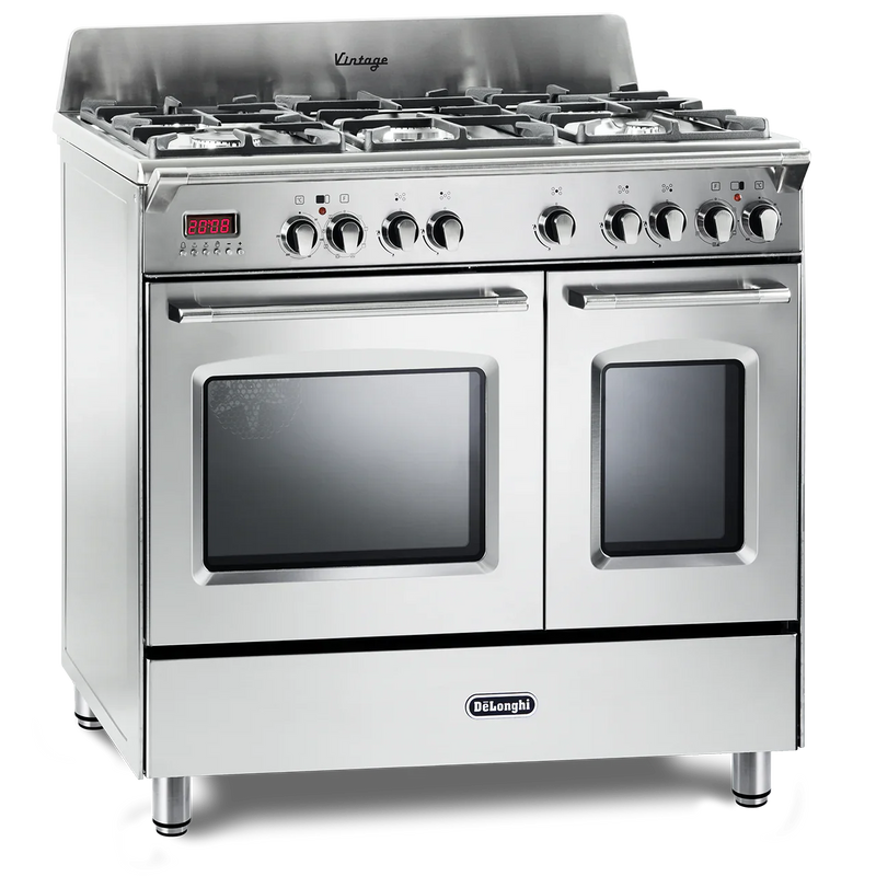 De'Longhi DVTR906DFSS 90cm Dual Fuel Range Cooker - Stainless Steel
