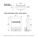 Dimplex DMF20CH3D Dumfries Optiflame 3D Electric Inset Fire