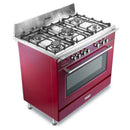 De'Longhi DVRS916DFBU 90cm Dual Fuel Range Cooker in Burgundy*contact store for price*