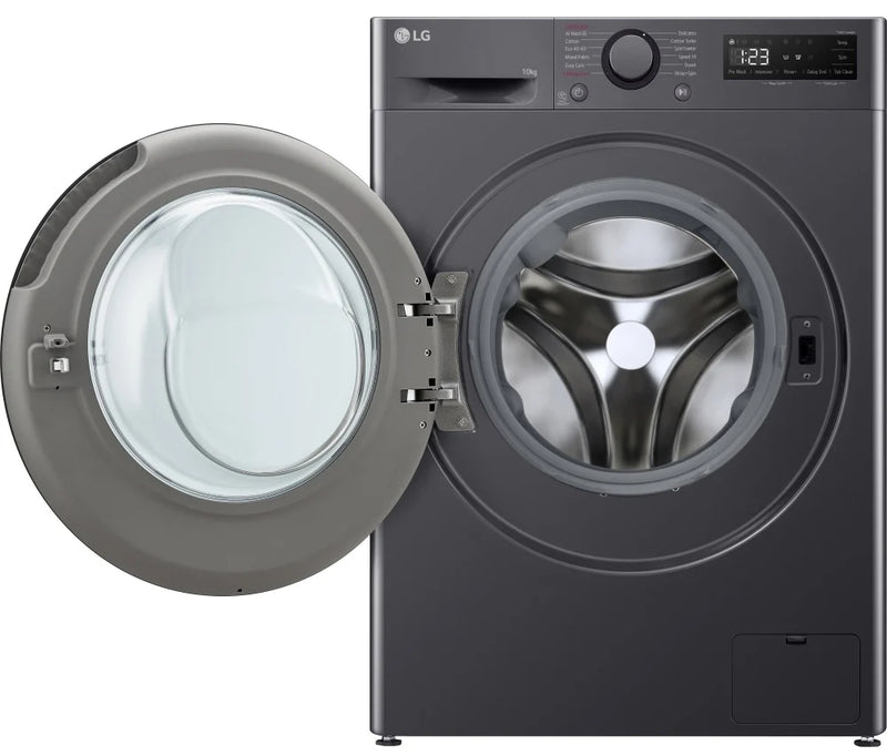 LG F4A510GBLN1 Steam™ AI DD™ 10Kg 1400RPM Washing Machine - Slate Grey [Free 5-year parts & labour warranty]