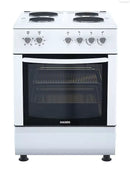 Haden HE61SW 60cm Solid Plate Single Cavity Electric Cooker - White